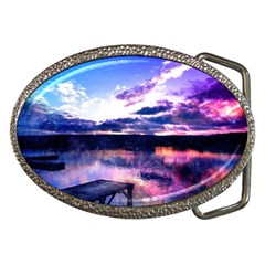 Photo Coucher Du Soleil Effet Galaxy Belt Buckles by kcreatif