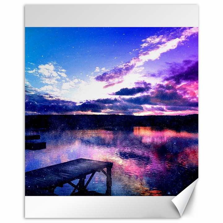 Photo Coucher du soleil Effet Galaxy Canvas 11  x 14 