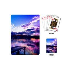 Photo Coucher Du Soleil Effet Galaxy Playing Cards Single Design (mini) by kcreatif