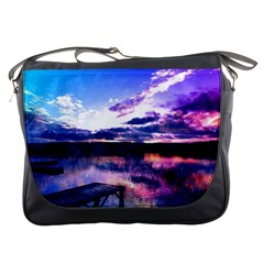 Photo Coucher Du Soleil Effet Galaxy Messenger Bag by kcreatif