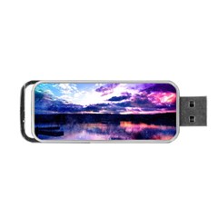 Photo Coucher Du Soleil Effet Galaxy Portable Usb Flash (one Side) by kcreatif