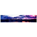 Photo Coucher du soleil Effet Galaxy Small Flano Scarf Front