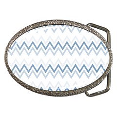 Chevrons Bleus/blanc Belt Buckles by kcreatif