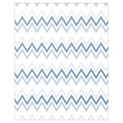 Chevrons Bleus/blanc Drawstring Bag (small) by kcreatif