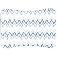 Chevrons Bleus/blanc Velour Seat Head Rest Cushion by kcreatif