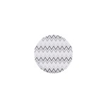 Chevrons Gris/Blanc 1  Mini Buttons Front