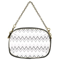 Chevrons Gris/blanc Chain Purse (one Side) by kcreatif