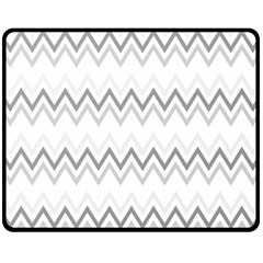 Chevrons Gris/blanc Fleece Blanket (medium)  by kcreatif