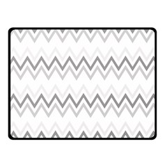 Chevrons Gris/blanc Fleece Blanket (small) by kcreatif