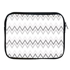 Chevrons Gris/blanc Apple Ipad 2/3/4 Zipper Cases by kcreatif