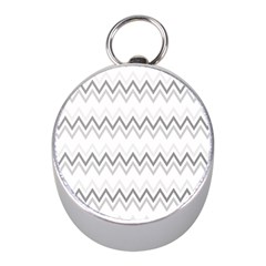 Chevrons Gris/blanc Mini Silver Compasses by kcreatif