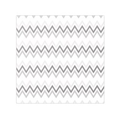 Chevrons Gris/blanc Small Satin Scarf (square) by kcreatif