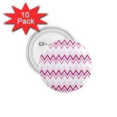 Chevrons Rose/blanc 1 75  Buttons (10 Pack) by kcreatif