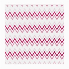 Chevrons Rose/blanc Medium Glasses Cloth (2 Sides) by kcreatif