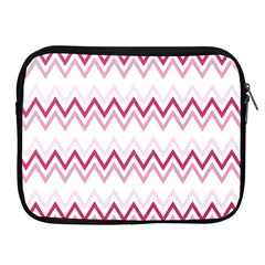 Chevrons Rose/blanc Apple Ipad 2/3/4 Zipper Cases by kcreatif