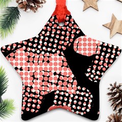 Abstrait Effet Formes Noir/rose Ornament (star) by kcreatif