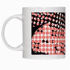 Abstrait Effet Formes Noir/rose White Mugs by kcreatif