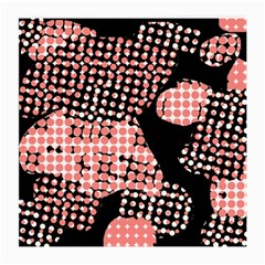 Abstrait Effet Formes Noir/rose Medium Glasses Cloth by kcreatif