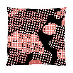 Abstrait Effet Formes Noir/rose Standard Cushion Case (two Sides) by kcreatif