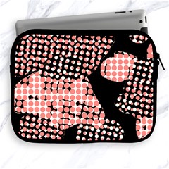 Abstrait Effet Formes Noir/rose Apple Ipad 2/3/4 Zipper Cases by kcreatif