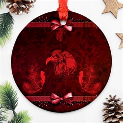 Awesome Eagle Ornament (round) by FantasyWorld7