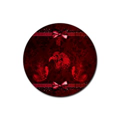 Awesome Eagle Rubber Coaster (round)  by FantasyWorld7