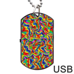 Ab 144 1 Dog Tag Usb Flash (one Side) by ArtworkByPatrick