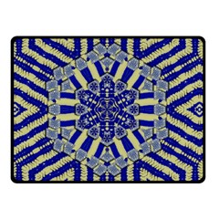 Wood Flower And Matches Mandala Vintage Double Sided Fleece Blanket (small)  by pepitasart