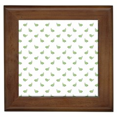 Iguana Sketchy Cartoon Style Drawing Pattern 2 Framed Tile by dflcprintsclothing