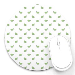 Iguana Sketchy Cartoon Style Drawing Pattern 2 Round Mousepads by dflcprintsclothing