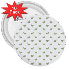 Iguana Sketchy Cartoon Style Drawing Pattern 2 3  Buttons (10 Pack) 