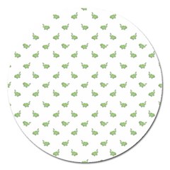 Iguana Sketchy Cartoon Style Drawing Pattern 2 Magnet 5  (round)