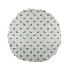 Iguana Sketchy Cartoon Style Drawing Pattern 2 Standard 15  Premium Flano Round Cushions