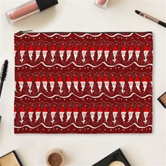 Bearded Santa Pattern Cosmetic Bag (xl) by bloomingvinedesign