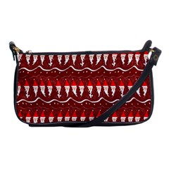 Bearded Santa Pattern Shoulder Clutch Bag by bloomingvinedesign