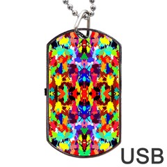 Ab 148 Dog Tag Usb Flash (one Side) by ArtworkByPatrick