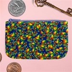 Clown World Pepe The Frog Honkhonk Meme Kekistan Funny Pattern Blue  Large Coin Purse Front