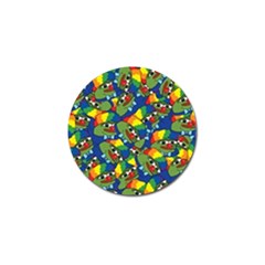 Clown World Pepe The Frog Honkhonk Meme Kekistan Funny Pattern Blue  Golf Ball Marker by snek