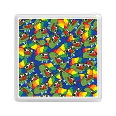 Clown World Pepe The Frog Honkhonk Meme Kekistan Funny Pattern Blue  Memory Card Reader (square) by snek