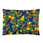 Clown World Pepe The Frog Honkhonk Meme Kekistan Funny Pattern Blue  Pillow Case (Two Sides) Front