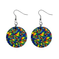 Clown World Pepe The Frog Honkhonk Meme Kekistan Funny Pattern Blue  Mini Button Earrings by snek