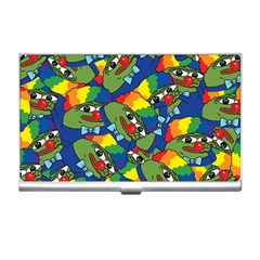 Clown World Pepe The Frog Honkhonk Meme Kekistan Funny Pattern Blue  Business Card Holder by snek