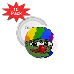 Clown World Pepe The Frog Honkhonk Meme Kekistan Funny 1 75  Buttons (10 Pack) by snek