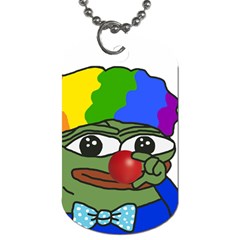 Clown World Pepe The Frog Honkhonk Meme Kekistan Funny Dog Tag (one Side) by snek