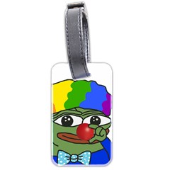 Clown World Pepe The Frog Honkhonk Meme Kekistan Funny Luggage Tag (two Sides) by snek