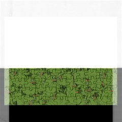 Groyper Pepe The Frog Original Meme Funny Kekistan Green Pattern Rectangular Jigsaw Puzzl by snek