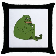 Groyper Pepe The Frog Original Funny Kekistan Meme  Throw Pillow Case (black) by snek