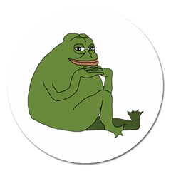 Groyper Pepe The Frog original funny Kekistan meme  Magnet 5  (Round)