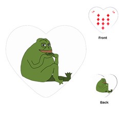 Groyper Pepe The Frog original funny Kekistan meme  Playing Cards Single Design (Heart)