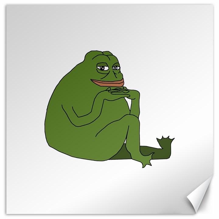 Groyper Pepe The Frog original funny Kekistan meme  Canvas 20  x 20 